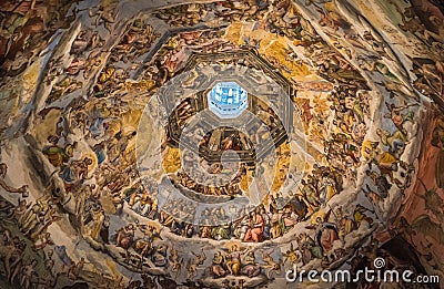 The Cupola of Duomo of Florence, Tuscany, Italy Editorial Stock Photo