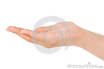 Cupped hand Stock Photo