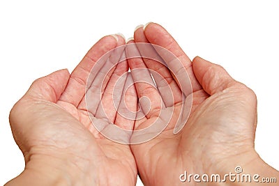 Cupped Hands Stock Photo