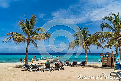 Curacao beach Views Editorial Stock Photo