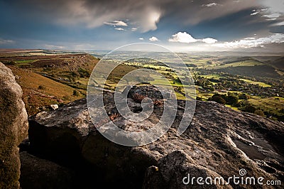 Curbar Edge Stock Photo