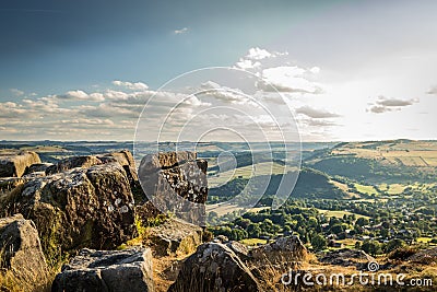 Curbar Edge Peak District Stock Photo