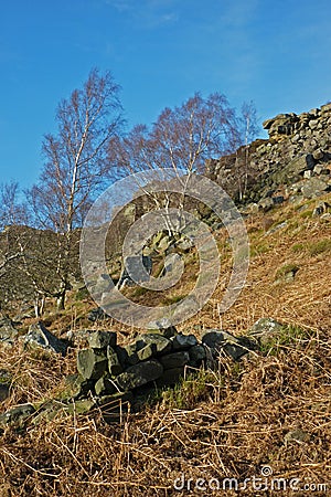 Curbar Edge, Peak District, Derbyshire, Stock Photo