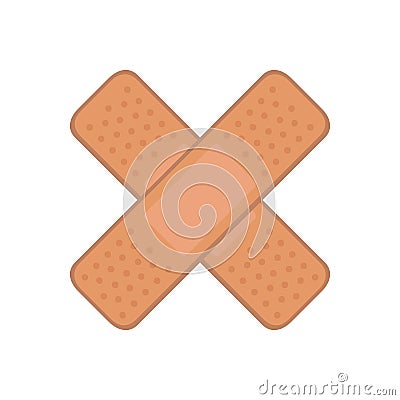Cure band first aid icon Vector Illustration