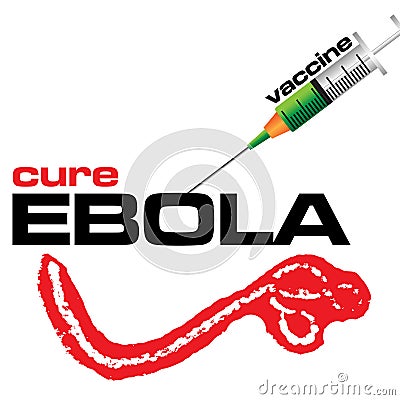 Cure Ebola Vector Illustration