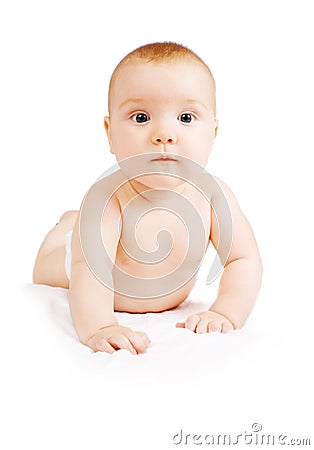 The curious baby Stock Photo