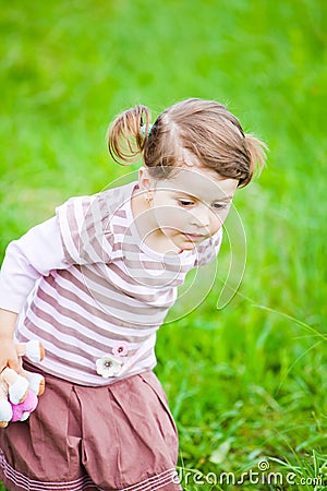 Curious girl Stock Photo