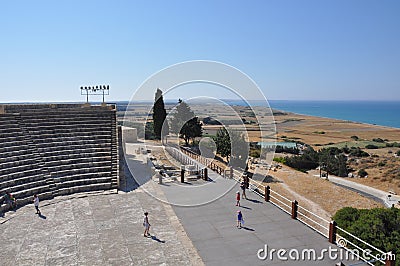 Curium Ancient Theater Kourion Limassol - Cyprus Editorial Stock Photo