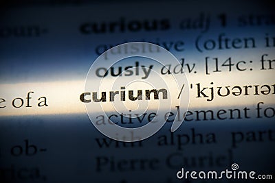 Curium Stock Photo