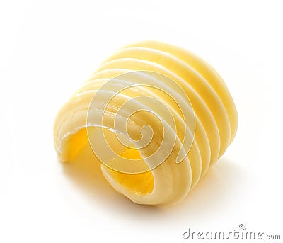 Curl of butter Stock Photo