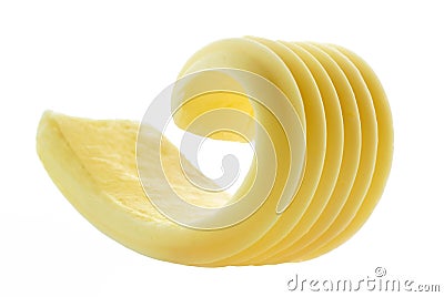 Curl of fresh butter Stock Photo