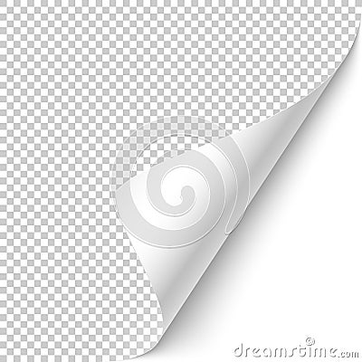 Curled corner Vector Illustration