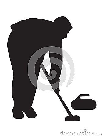 Curling Vector Illustration