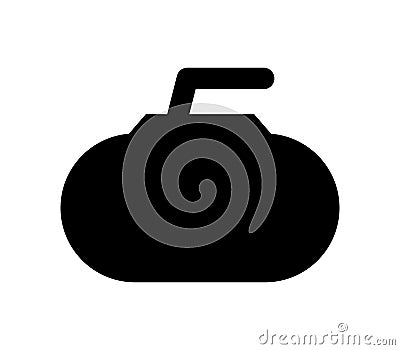 Curling stone icon Stock Photo