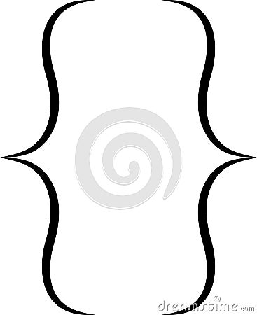 Curly braces, double symmetric brackets. Vector Typography symbols pair, frames for punctuation, maths, elements sign Vector Illustration