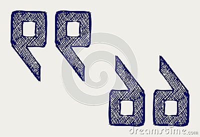 Curly brackets Vector Illustration