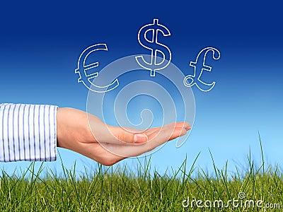 Currencies to invest Stock Photo