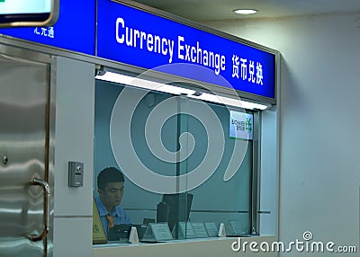 Currency conversion Editorial Stock Photo