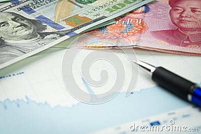 Currency exchange Stock Photo