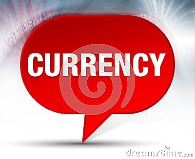 Currency Red Bubble Background Stock Photo