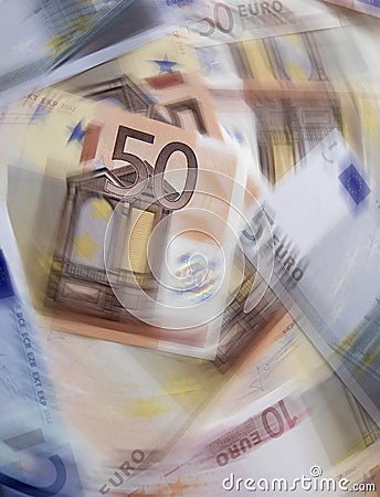 Currency spin Stock Photo