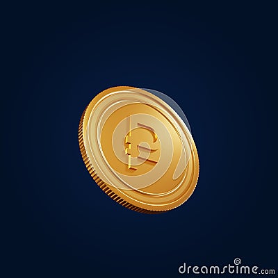 Currency Symbol Russian Rouble 3D Illustration Stock Photo