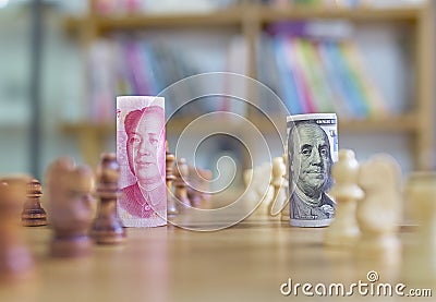 Currency war Stock Photo