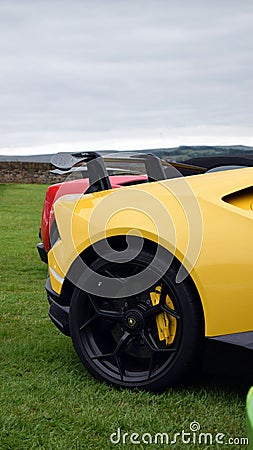 Currently sitting on the throne of V10 Lamborghini`s: Huracan Performante Editorial Stock Photo