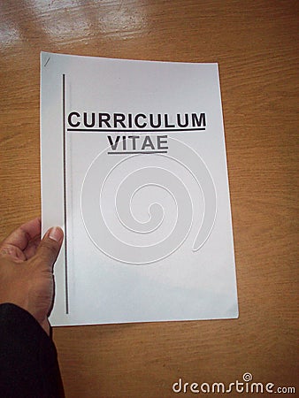 Curriculum vitae Stock Photo