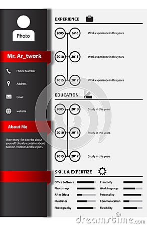 Curriculum vitae Stock Photo