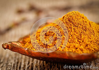 Curry powder Stock Photo