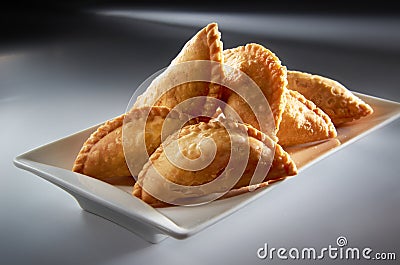 Curry Puff Stock Photo