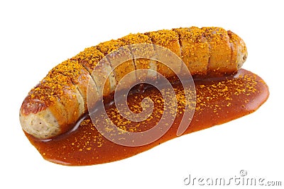 Curry-sausage Stock Photo