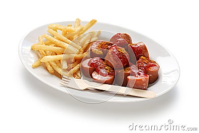 Currywurst, curry sausage Stock Photo