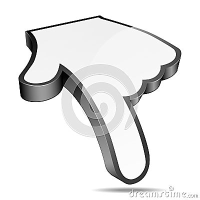 Cursor Hand Pointer, Vector Illustration. Vector Illustration