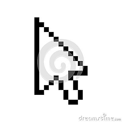 Cursor mouse icon. Cursor pixel pointer arrow. vector web finger click icon Vector Illustration