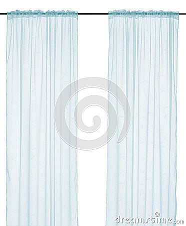 Curtain isolated on white background Stock Photo