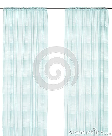 Curtain isolated on white background Stock Photo