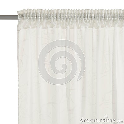 Curtain isolated on white Stock Photo