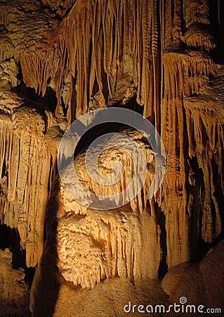 Curtain Stalactites Stock Photo