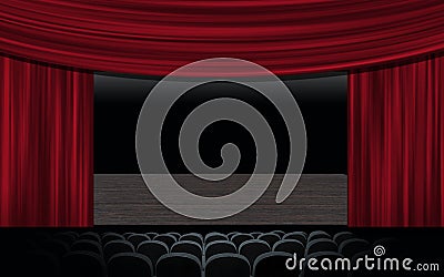 Curtain up Stock Photo