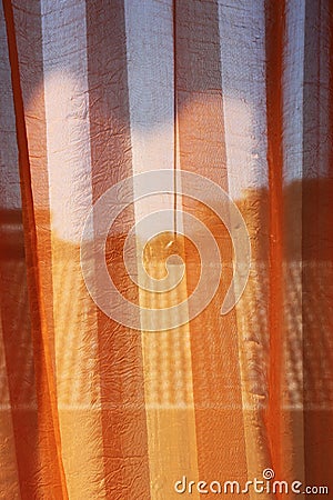 Curtain on a window, trasparency Stock Photo