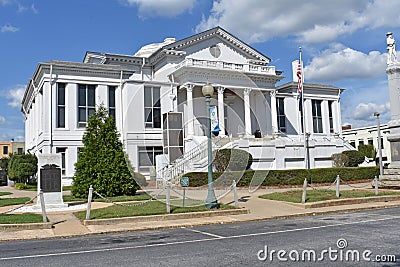 Old Courthouse in Laurens SC USA (south face) Editorial Stock Photo