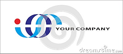 Curve graphic company logo. Vector Illustration