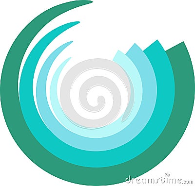 Curve logo Vector Illustration