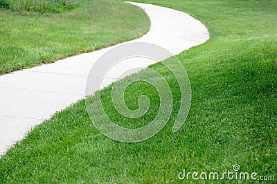 Curve path Stock Photo