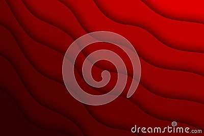 Curved abstract background - RED Stock Photo