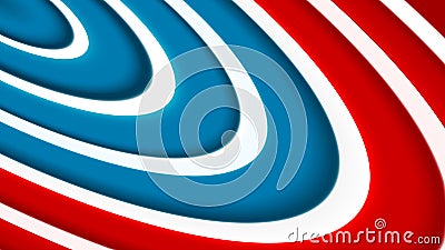 Curved colored stripes Vector Illustration