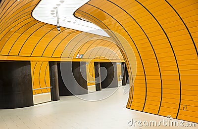 Curved passage Stock Photo