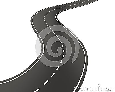 Curved road Stock Photo